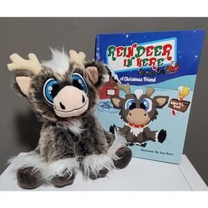 Reindeer In Here “A Christmas Friend” Book & Plush Reindeer Holiday Gift Set